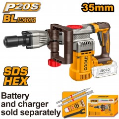 Demolator Profesional 20V INGCO CDBLI20358, 16J, 0-3200 bpm, DS HEX, fara acumulator si incarcator Demolator Profesional 20V INGCO CDBLI20358, 16J, 0-3200 bpm, DS HEX, fara acumulator si incarcator