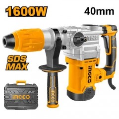 Picamer SDS MAX 40mm 1600W INGCO RH1600388, Demolare si Gaurire Beton,10J, 3850 bpm, Profesional