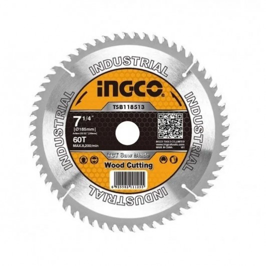 Disc Widia pentru Lemn 254mm 60T INGCO TSB125423 Disc Widia pentru Lemn 254mm 60T INGCO TSB125423