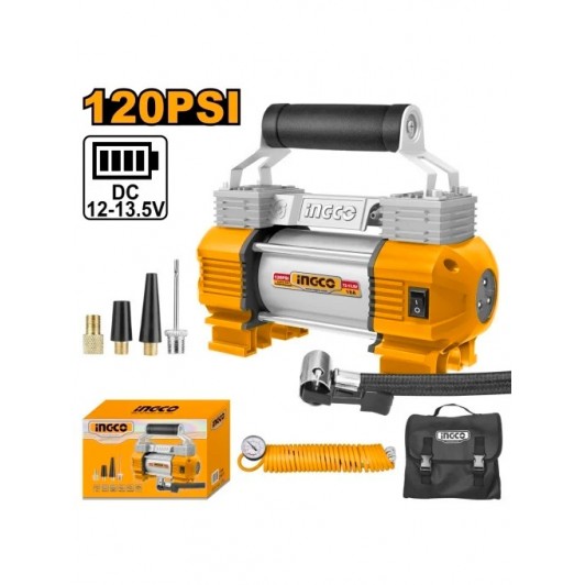 Compresor Auto 12V cu 2 Cilindri INGCO AAC2508