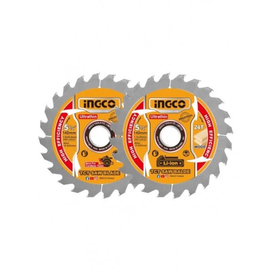 Disc Widia Lemn 140mm Ultra Subtire pentru Circular pe Acumulator 2buc/set, INGCO TSB1403 Disc Widia Lemn 140mm Ultra Subtire pentru Circular pe Acumulator 2buc/set, INGCO TSB1403