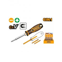Surubelnita 6 in 1 Material CR-V INGCO AKISD0608