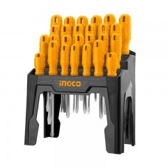 Set 26 x surubelnite cu cap magnetic, HKSD2658 Ingco Set 26 x surubelnite cu cap magnetic, HKSD2658 Ingco