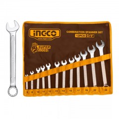 Set chei combinate 12 piese 6-24 mm CrV, INGCO HKSPA1142