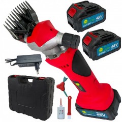 Masina tuns oi electrica, 2 Acumulatori 48V, 6000 mAh, 3000 rpm, cutie transport si depozitare MX841