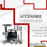 Masina electrica tocat carne, 3800W, 3 site, accesorii incluse, MX976