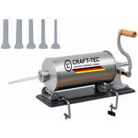 Masina carnati ORIZONTALA , 5.5 KG, 5 palnii incluse{10,17,21,25,29} Craft-tec MX130