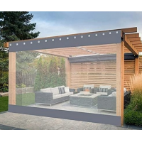 Folie cristal 2.5x 2 m inchidere Terase-Foisoare Cu Bride Rotative, tiv de 5 cm, densitate 1030g/mp