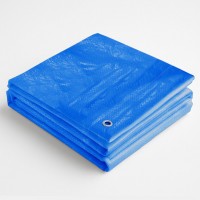 Prelata 5 m x 6 m impermeabila, cu inele, densitate 80 G/MP, albastra + sfoara 25 m cadou Prelata 5 m x 6 m impermeabila, cu inele, densitate 80 G/MP, albastra + sfoara 25 m cadou