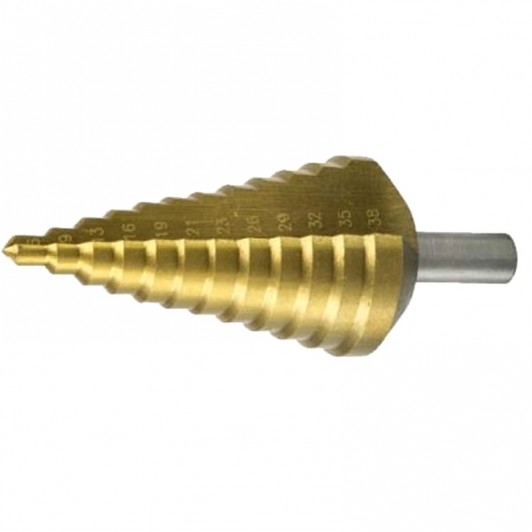 BURGHIU METAL HSS TITANAT IN TREPTE 6-38 MM BURGHIU METAL HSS TITANAT IN TREPTE 6-38 MM