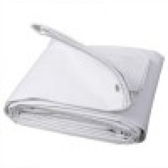 Prelata alba 1.5 m X 1.75 m cauciucata, impermeabila, cu inele, densitate 450 G/MP