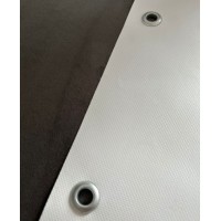 Prelata alba 5 m X 5 m cauciucata, impermeabila, cu inele, densitate 450 G/MP Prelata alba 5 m X 5 m cauciucata, impermeabila, cu inele, densitate 450 G/MP