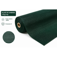 Plasă de umbrire 1.7 x 25 m, premium 135 g/mp - 95% grad de umbrire