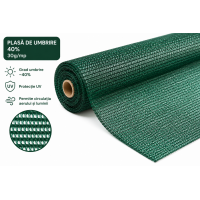Plasă de umbrire 2 × 50 m, PREMIUM – 40% umbrire
