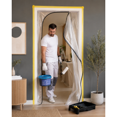 FOLIE PROTECTIE HDPE PT. USA, CU FERMOAR TIP "L" - 1.2X2.15 M - 60 MY