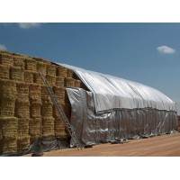 SET 3 BUCATI - Prelata cauciucata 8 m x 12 m impermeabila, cu inele, densitate 175 G/MP, gri