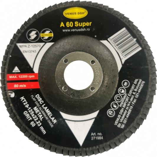 SET 5 BUCATI - DISC LAM. FRONTAL METAL KT29 - 125x22.23 MM, GR. 60