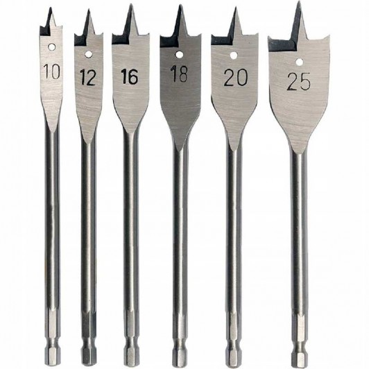 BURGHIU LEMN, PLAT SET 6 (10, 12, 16, 18, 20, 25 MM) BURGHIU LEMN, PLAT SET 6 (10, 12, 16, 18, 20, 25 MM)