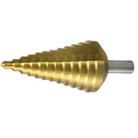 Burghiu metal HSS titanat in trepte 6-38 mm