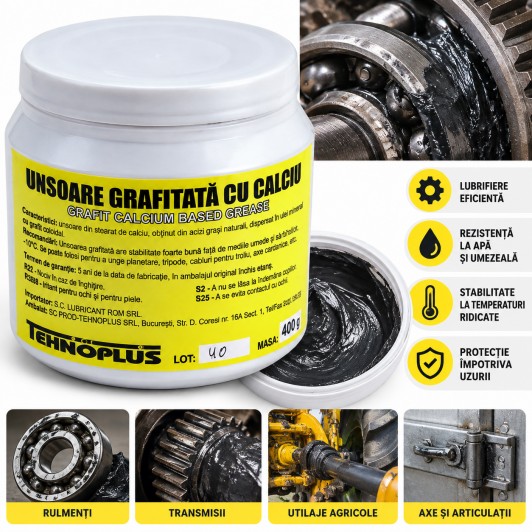 Unsoare grafitată cu calciu pentru lubrifiere industrială Unsoare grafitată cu calciu pentru lubrifiere industrială