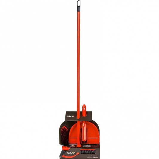 Set curatenie Easy Clean 4 piese (matura coada, perie frecat, faras + perie)