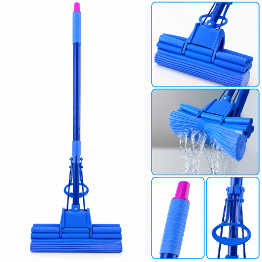 Mop PVA dublu cu coada metalica telescopica