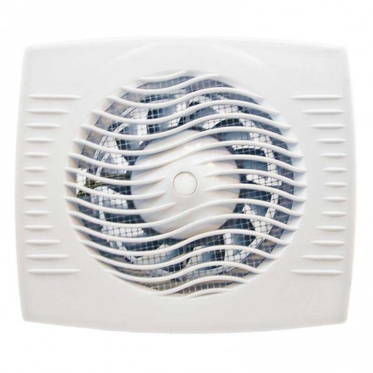 Ventilator de baie cu clapeta antiretur, Dt 100 mm, 14 W