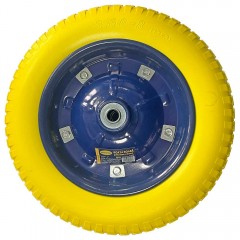Roată roabă 13” x 3.0 – 8, ax D16 mm, poliuretan SSPU, rulment