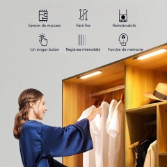 Set 2 x Lampa LED pentru sifonier cu senzor de miscare