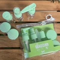 1 x Set Recipiente Cosmetice, 5 Piese, cu Gentuta, Reutilizabile, 40 ml, 10g