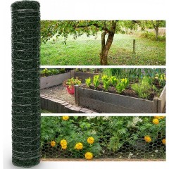 Plasa rabitz plastifiata verde - 1 x 10 m - 25 mm - 1 mm Plasa rabitz plastifiata verde - 1 x 10 m - 25 mm - 1 mm