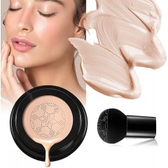 Set 2 x Fond de ten natural, crema CC cu efect de matifiere + 2 Buretei