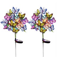 Set 2 x Lampa solara Fluturi LED 70 cm, IP 66