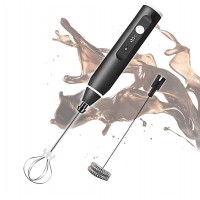 Mixer pentru lapte, 2 capete, 3 trepte de viteza, Negru