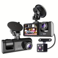 Camera auto tripla Full HD, 3 camere, Ecran 2'', G-Senzor