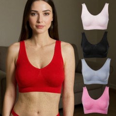 Set 5 Bustiere modelatoare, marimi S- XXXL, Culori: alb, negru si bej + 2 bustiere colorate