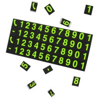 Suport numar telefon, afisaj parcare numar telefon/parcare temporara, Negru