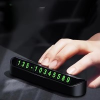 Suport numar telefon, afisaj parcare numar telefon/parcare temporara, Negru