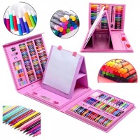 Set pictura si desen 208 piese, 3-12 ani, roz