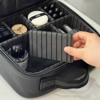 Geanta pentru cosmetice, cu oglinda iluminata detasabila