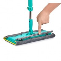 Mop plat, coada metalica telescopica, laveta universala microfibra