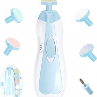 Set de unghii pentru Bebelusi, ABS, Incarcare USB, 6 Accesorii, Lumina LED, 35 dB