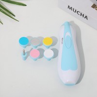 Set de unghii pentru Bebelusi, ABS, Incarcare USB, 6 Accesorii, Lumina LED, 35 dB