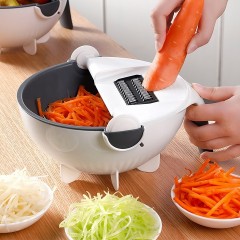 Tocator Multifunctional, Lame Otel Inoxidabil, Suport Scurgere, Maner, Protectie Mana