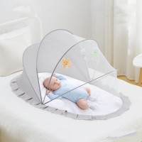 Husa Anti-Tantari Gri, Pliabila, Protectie 360 Grade, 60 x 55 x 5 cm, 0-1 An