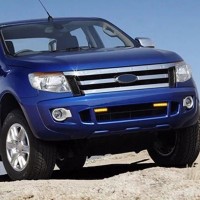 Set 2 x Stroboscop 6 LED, lumina portocalie