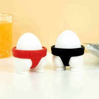 Set 2 Suporturi non toxice pentru Oua Fierte, Model Sumo, din Silicon si PP