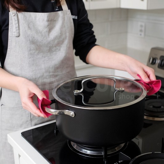 Set 2 Manere de Protectie anti-oparire termorezistente, pentru oale si tigai