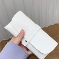 Toc elegant pentru ochelari, 17 x 8.5 cm, Alb