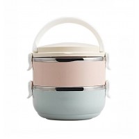 Set 2 bucati caserole termice pentru alimente, din otel inoxidabil, 15 x 8.5 cm, 700 ml Set 2 bucati caserole termice pentru alimente, din otel inoxidabil, 15 x 8.5 cm, 700 ml